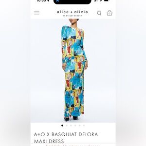 A+O X BASQUIAT DELORA MAXI DRESS